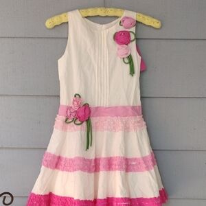 Donits Pink Floral Dress NWT